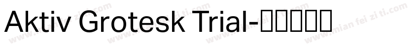 Aktiv Grotesk Trial字体转换